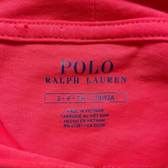 Polo by Ralph Lauren Pink/Red Light Hooded Shirt - Size: Small - Picture 4 of 8